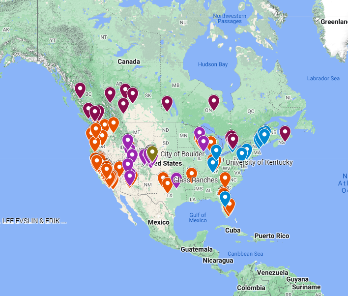 USA steam weeding client map 