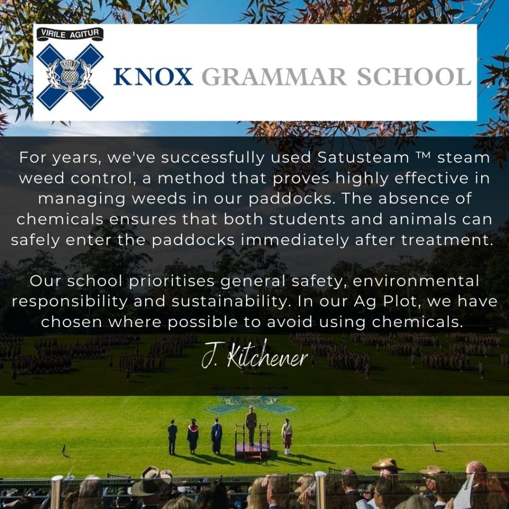 steam weed control for schools