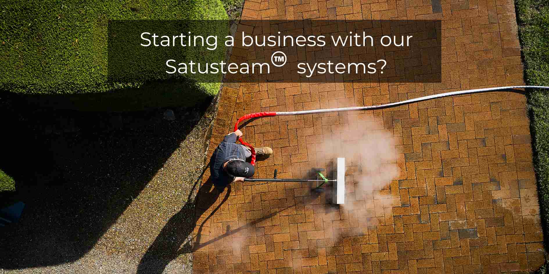 landscape contractors steam weeding